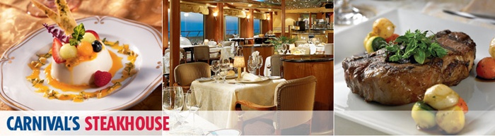 Carnival cruise Steakhouse reservations cost