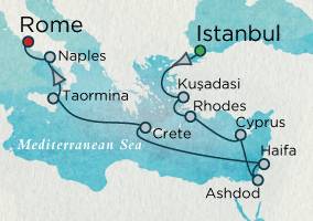 Holy Land Cruise to Israel from Istanbul Turkey itinerary