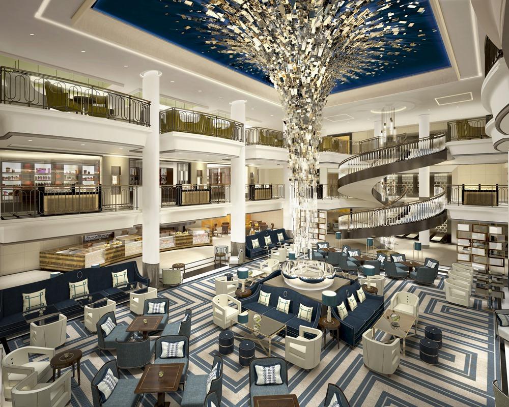 PO Britannia cruise ship Atrium