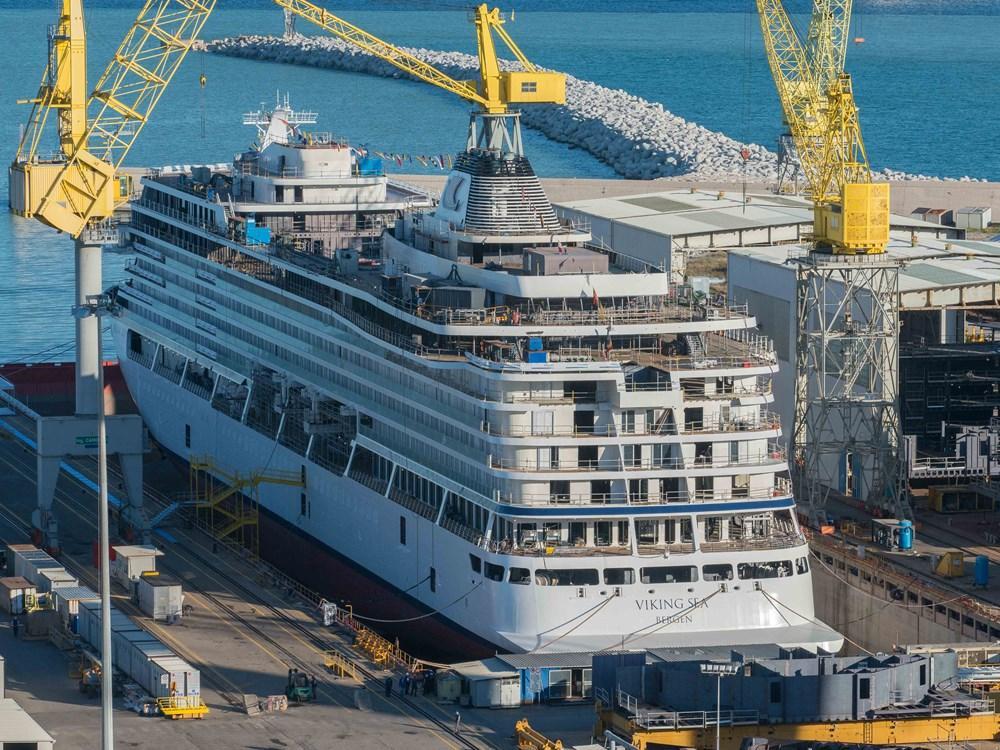 Viking Sea cruise ship construction