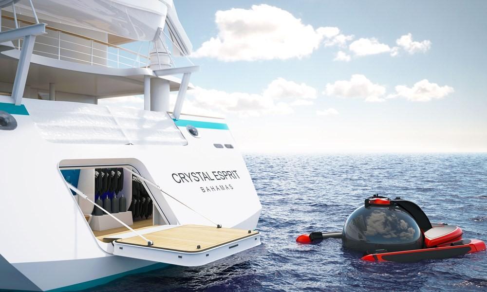 Crystal Esprit yacht cruise ship submarine