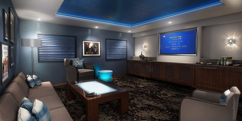 Majestic Princess cruise ship (Karaoke Room)