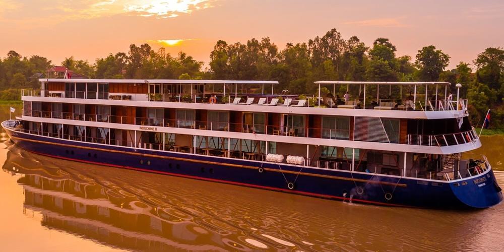 RV Indochine II cruise ship, Mekong river, Cambodia-Vietnam