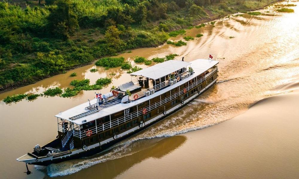 RV Toum Tiou II cruise ship, Mekong River, Cambodia-Vietnam