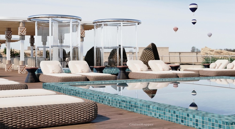 AmaLilia cruise ship sundeck pool