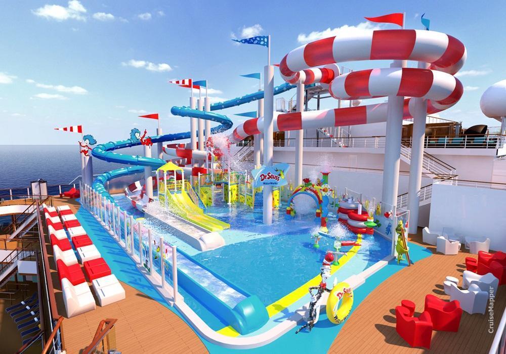 Carnival Horizon cruise ship Dr Suess WaterWorks slides