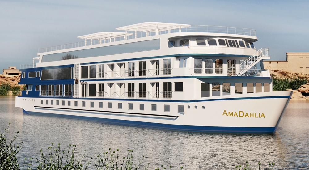 AmaDahlia cruise ship (AMAwaterways Egypt, Nile River)