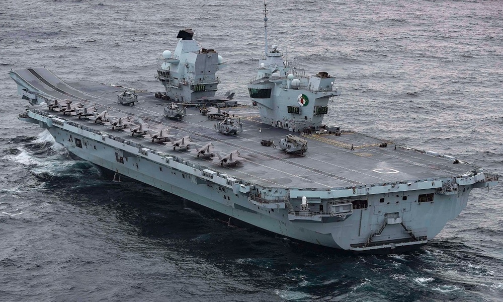HMS Queen Elizabeth aircraft carrier cruise ship