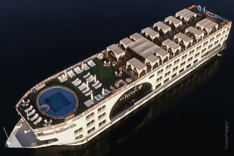 MS Farah Nile cruise ship model