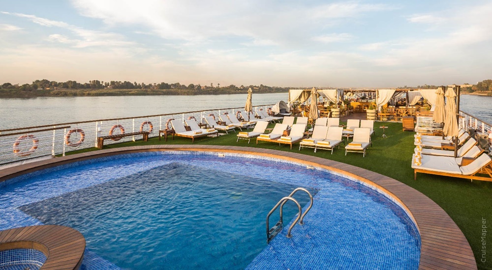 MS Farah Nile cruise ship (sundeck pool)