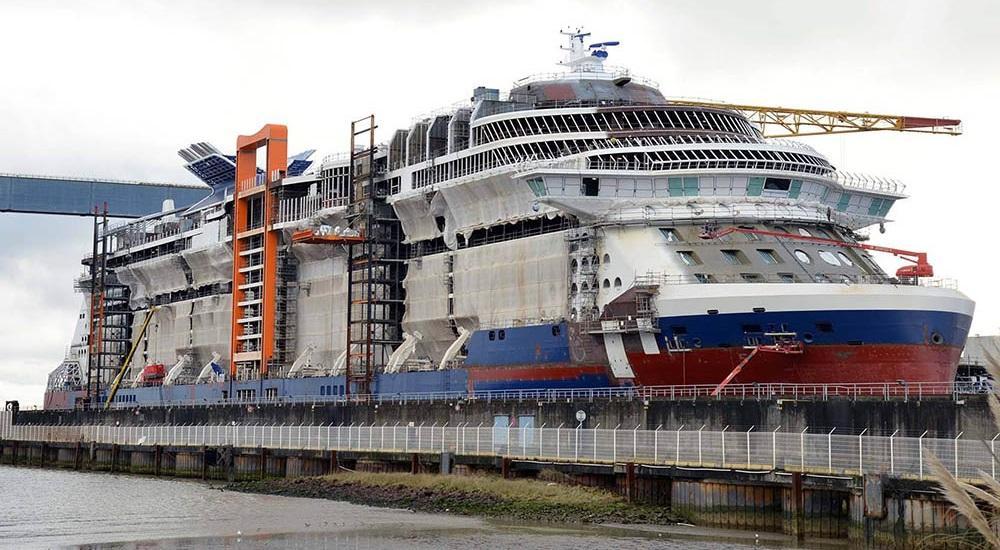 Celebrity Edge cruise ship construction