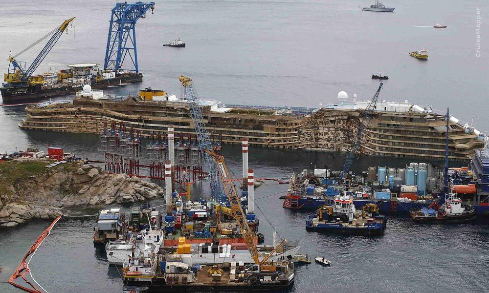 Costa Concordia shipwreck salvage