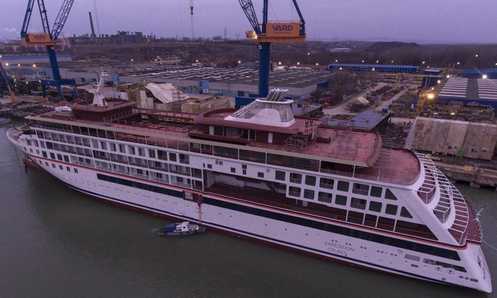 Hanseatic Inspiration cruise ship construction (Hapag-Lloyd)