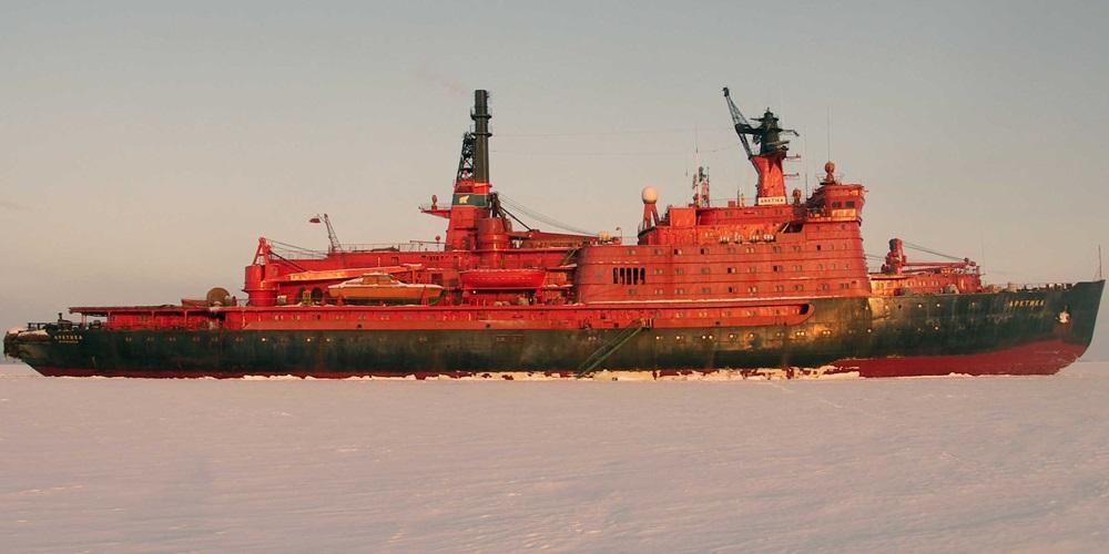 old NS Arktika nuclear icebreaker ship