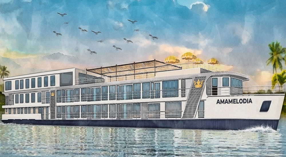 AmaMelodia cruise ship (AMAwaterways Colombia, Magdalena River)