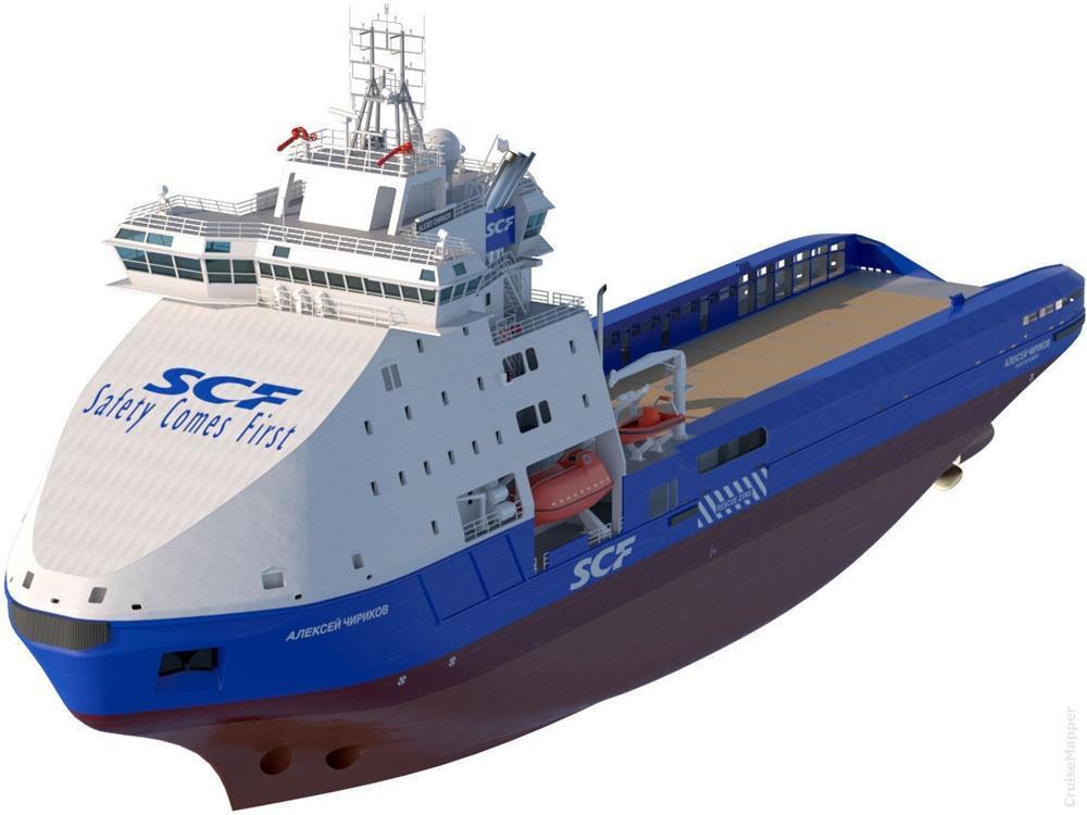 Aleksey Chirikov and Vitus Bering icebreakers ship design (Aker Arctic)