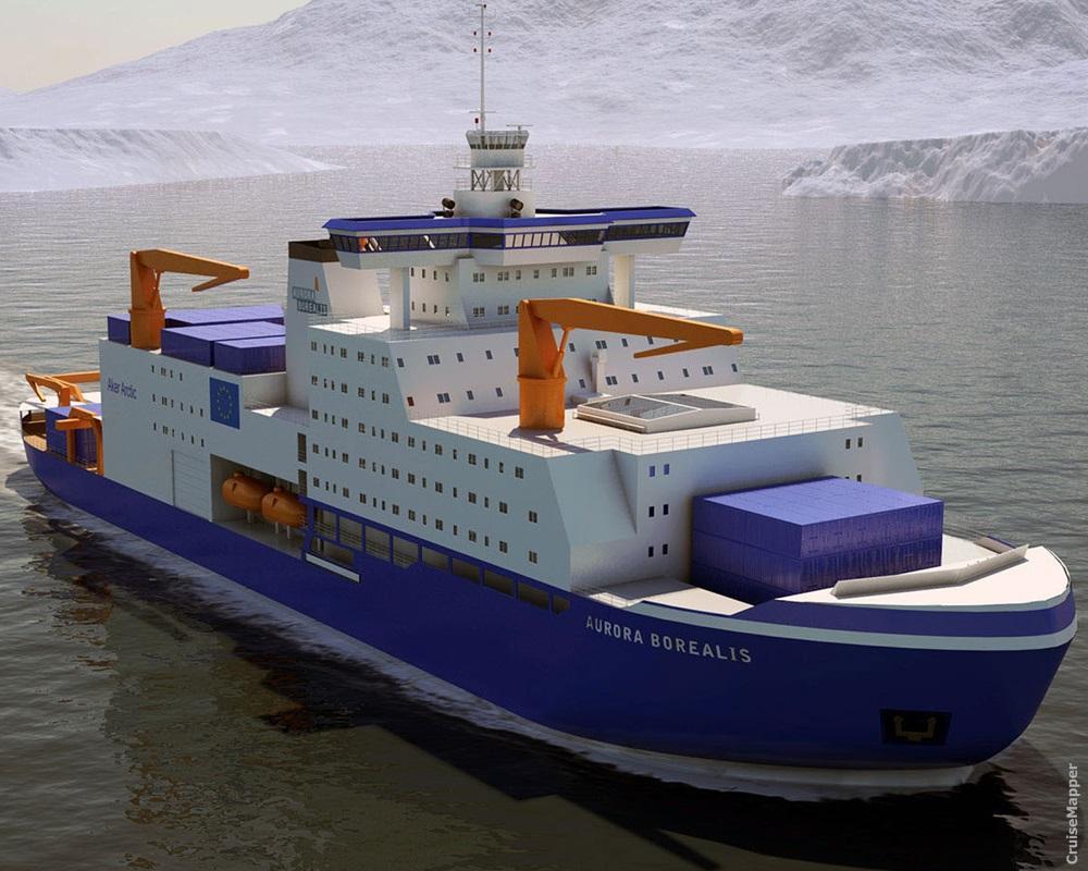 Aurora Borealis icebreaker ship
