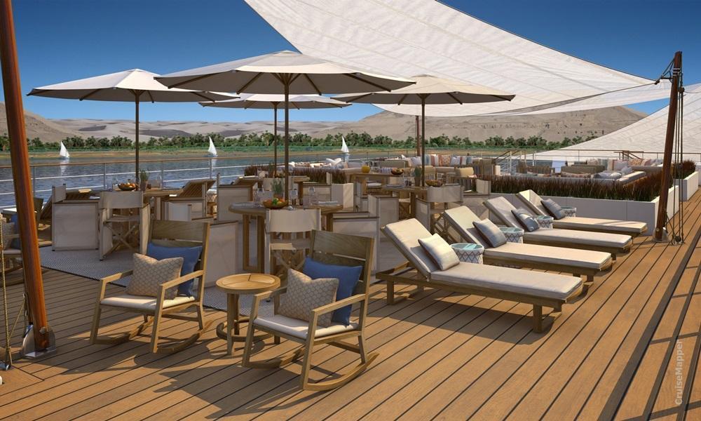 Viking Egypt cruise ship sundeck