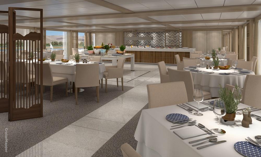 Viking Ra cruise ship restaurant