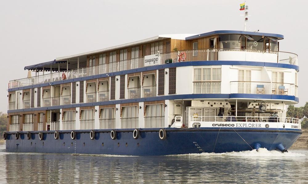 RV Cruiseco Explorer cruise ship (Irrawaddy River, Burma)