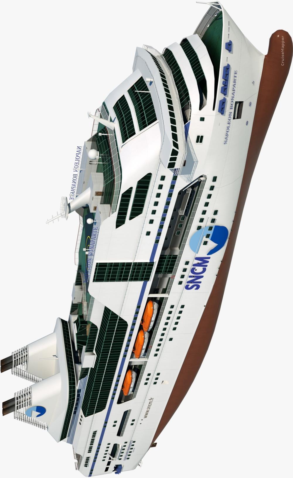 SNCM Napoleon Bonaparte ferry ship model