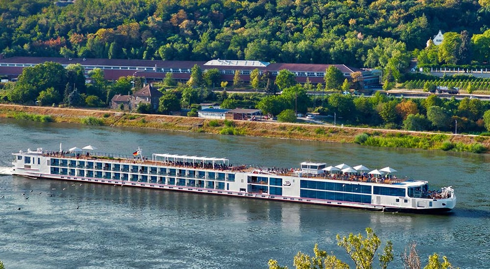 Longship Viking Skaga cruise ship (Seine River, France)