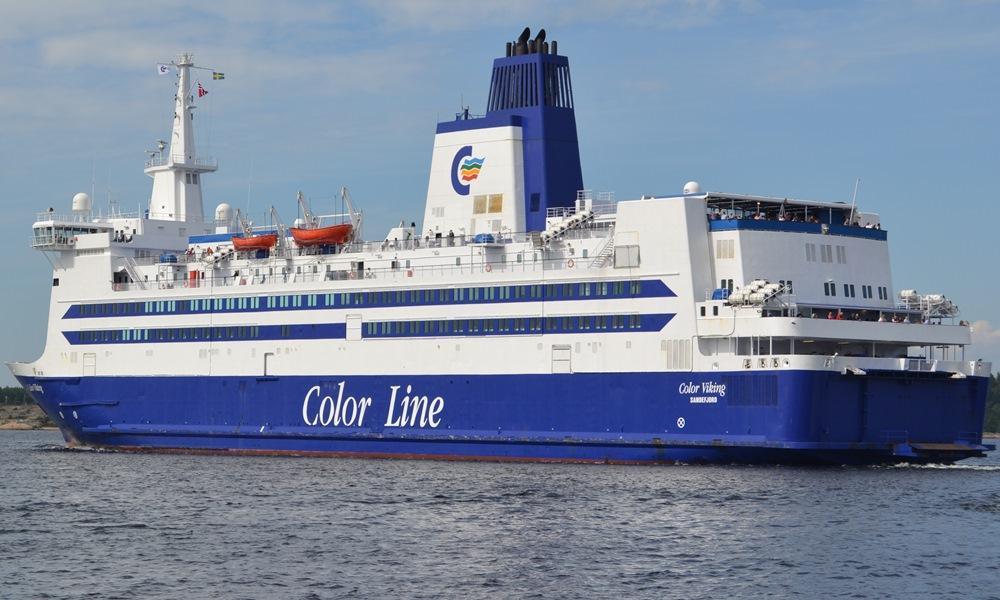Color Viking ferry ship photo