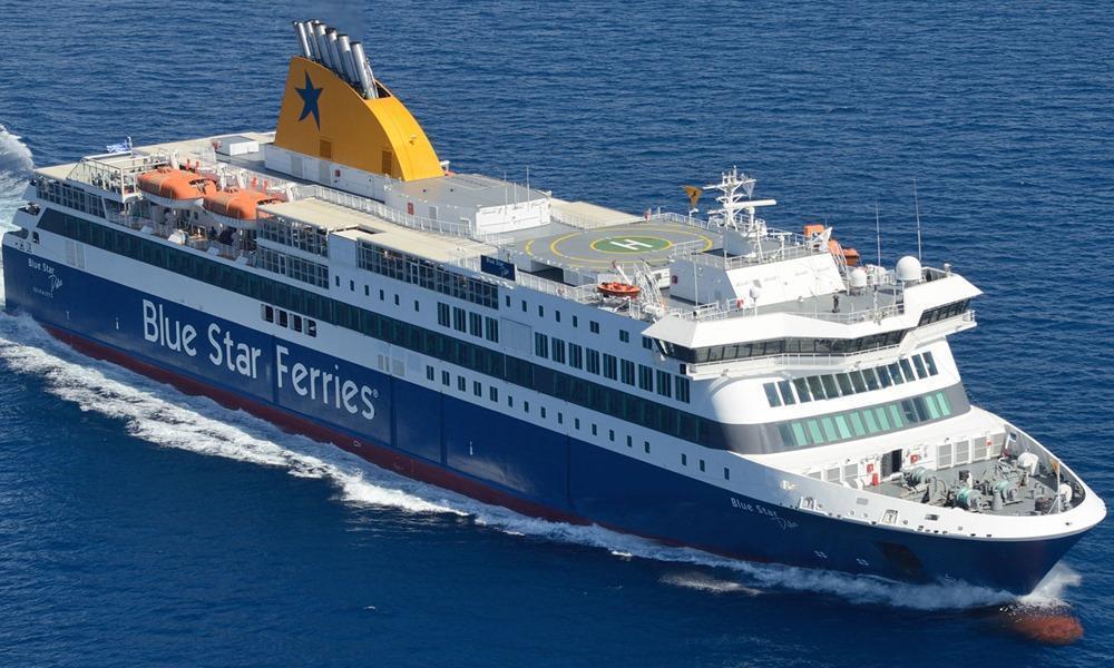Blue Star Patmos ferry ship photo