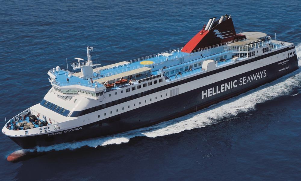 Blue Star Mykonos ferry ship photo