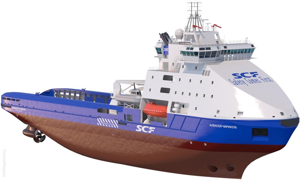 Aleksey Chirikov and Vitus Bering icebreakers ship design (Aker Arctic)