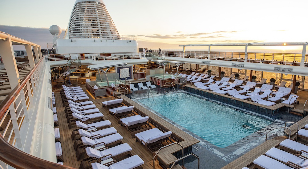 Regent Seven Seas Grandeur cruise ship pool deck