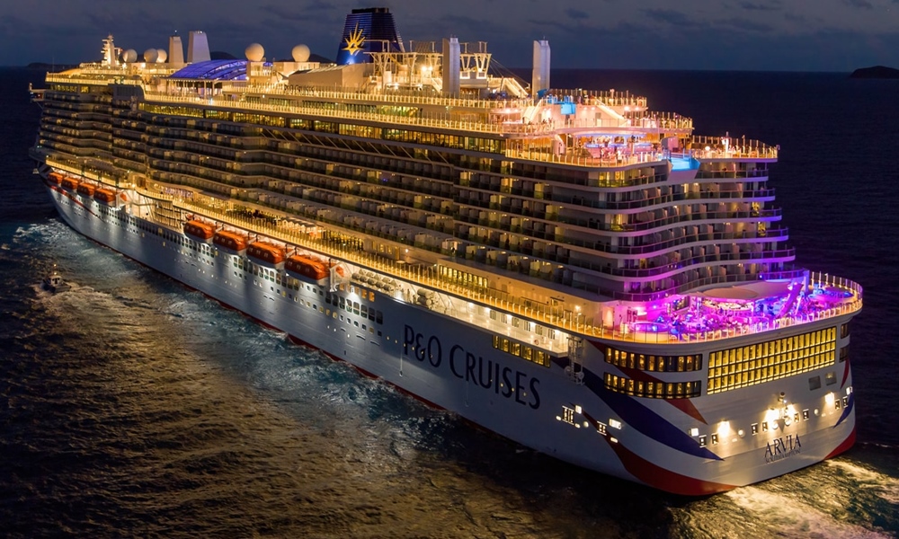 p and o cruises arvia