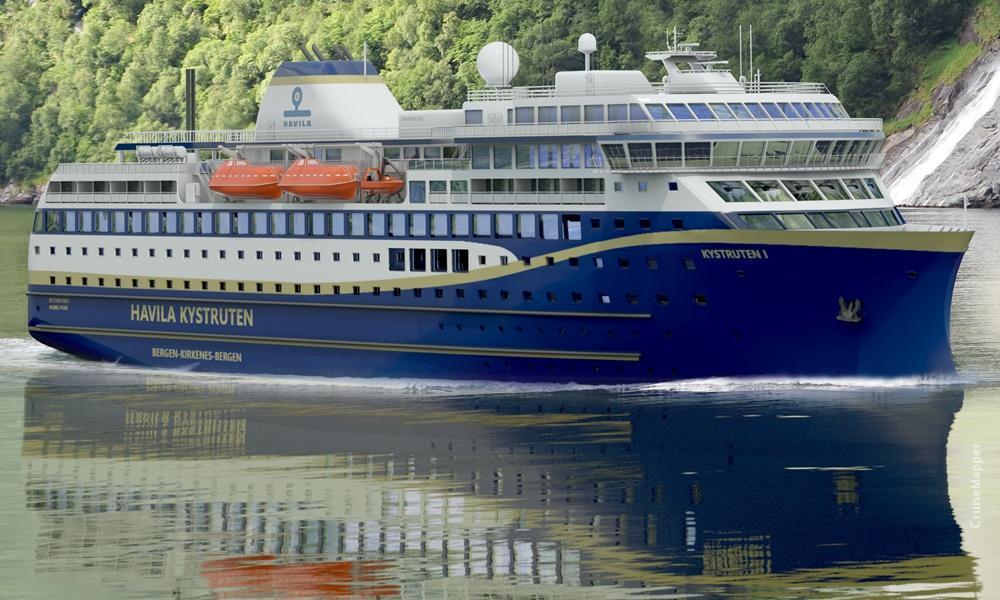 Havila Castor ferry ship (Havila Voyages)