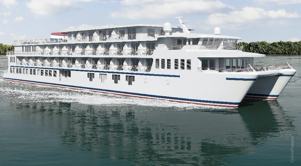 ACL American Glory cruise ship (Project Blue catamaran)