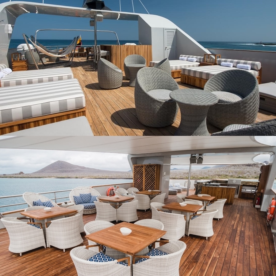 Ecoventura Galapagos yacht (sundeck)