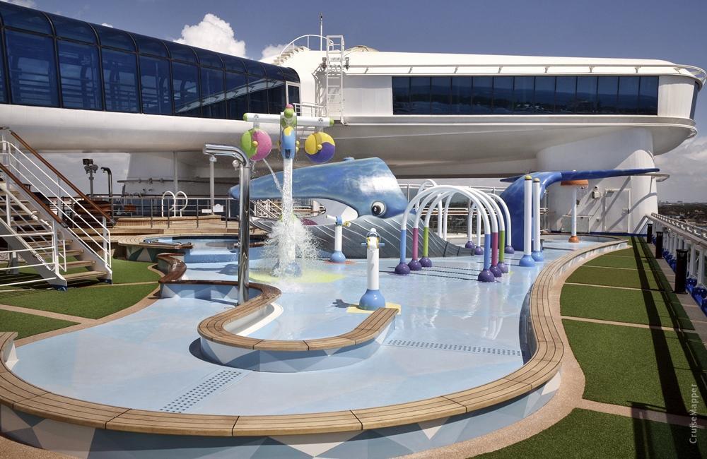 Princess Cruises Caribbean Princess water park (Reef Splash Zone)