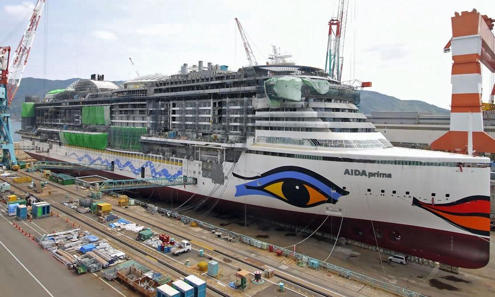 AIDAprima cruise ship construction (Japan)
