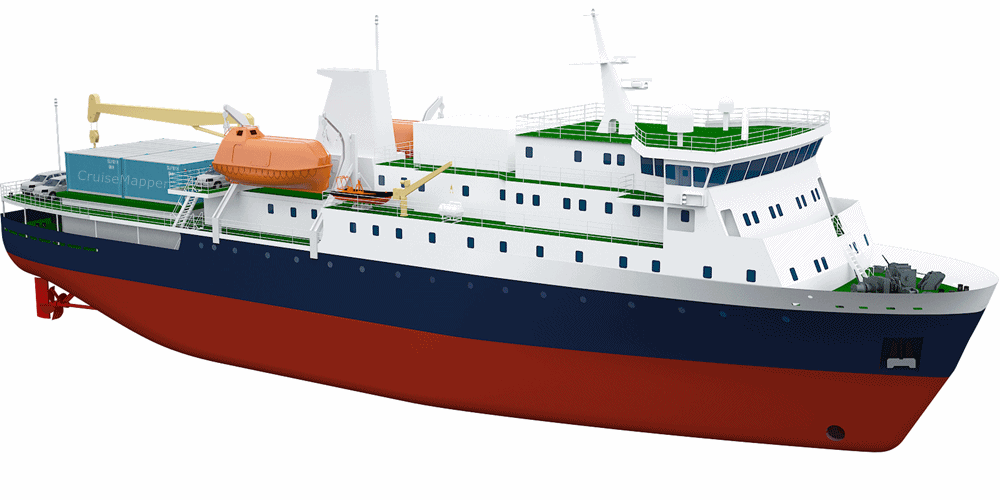 Russian icebreaking ferry cruise ship (Project PV22)