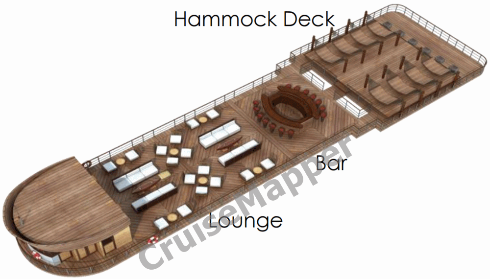 Delfin II Amazon cruise ship (deck 3 plan raster)