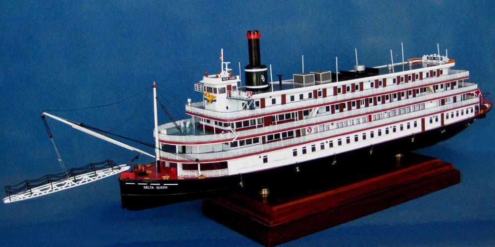 Delta Queen cruise ship model