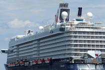 Mein Schiff 5 docks in Dubai for scheduled drydock refurbishment