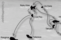 Aranui 3 cruise itinerary map