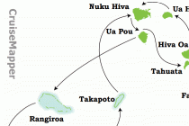 Aranui 5 cruise itinerary map