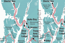 Baranof Dream ship cruise itinerary map