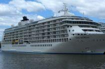 The world's largest privately-owned cruise ship to lay up in Falmouth UK