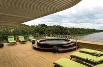 RV Delfin III Amazon river cruise ship pool deck