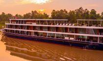 RV Indochine II cruise ship, Mekong river, Cambodia-Vietnam