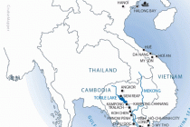 RV Lan Diep cruise itinerary map (Mekong)