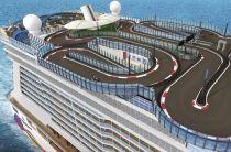 NCL Norwegian Encore cruise ship racetrack (Go-Karts Ferrari F1)