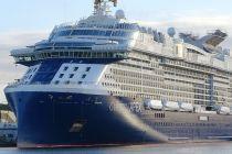 Celebrity Apex cruise ship homeported in Southampton UK in summer 2024